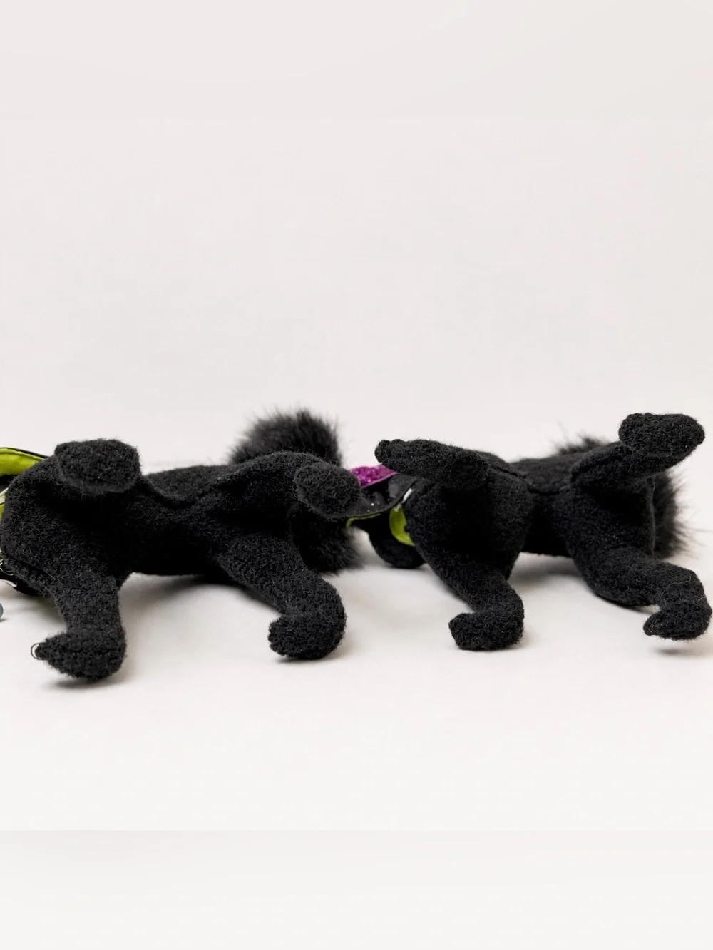 Annalee Black Cat Pair Halloween Decor Bendable Vintage Dolls